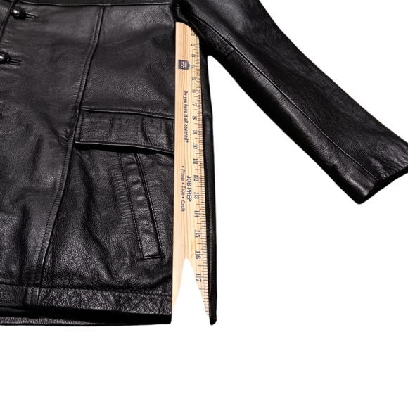 🖤PHASE 2 MEN'S SIZE SMALL BLACK LEATHER JACKET. - Picture 6 of 10